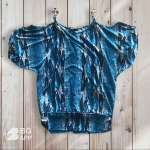 My Michelle Cold Shoulder Blouse Size M